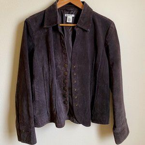 Suede Leather Jacket Womens
